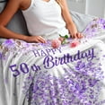 thumbnail image 5 of 50th Birthday Blanket for Women,50th Birthday Throw Blanket 50 * 60in (50th), 5 of 6