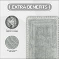 thumbnail image 7 of Better Trends 17" x 24" Bathroom Rug – 100% Cotton, Extra Soft Tufted Reversible Bath Mat, Water-Absorbent, Machine Washable (Gray) Lilly Crochet Collection, 7 of 7