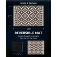 thumbnail image 2 of Outdoor Rug x RV Camping Mat Outdoor CarpetPatio Camper Backyard Rug with Led Strip Light Reversible Geometric Picnic Deck Balcony Foldable Rugs &, 2 of 6