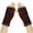 Coffee, variant on Jgppe Unisex Warm Half Finger Gloves Fingerless Glove Solid Color Knitted Thermal Fleece Lined Winter Mitten