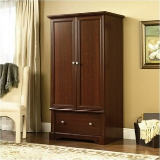 Hodedah 2 - Door Wardrobe with 4 - Shelves, Chocolate - Walmart.com