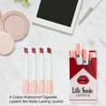 thumbnail image 2 of Little Smoke Tube Cigarette Lipstick, Waterproof Matte Velvet Lipsticks Lipstick, Lip Balm Long Lasting 24 Hours, 2 of 5