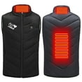 thumbnail image 2 of Busydd Heated Vest for Kids Electric USB Rechargeable Heated Vest Winter Warm Sleeveless Heated Jackets with 3 Heating Levels 2 Heating Zones Fashion Heart Print Zipper Heated Vest with Pockets, 2 of 9