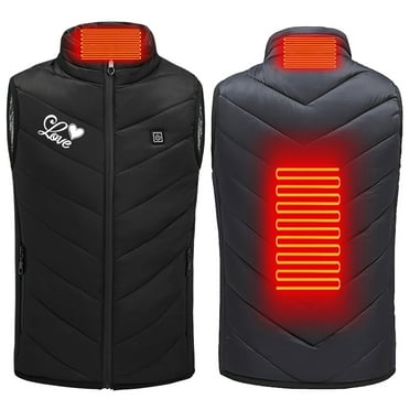 Nrmvnmi Heated Vest USB Electric Heated Vest Heated Jacket Winter Vest for Outdoor Motorcycle Camping Fishing Skiing