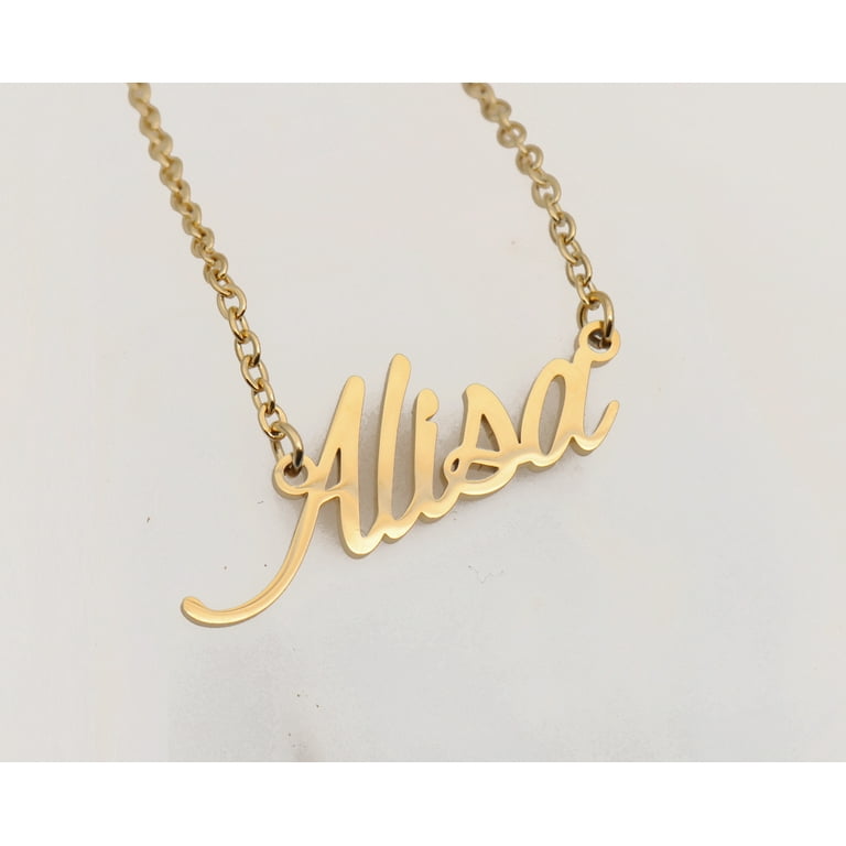 Alphabet Plate Necklace