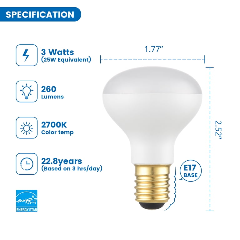R14 Intermediate Base Led Light Bulb | Shelly Lighting