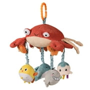 Baby Hanging Toys tumama Crib Mobile Hanging Toy with Tummy Time Mirror Activity Plush Animal Stroller Baby Toy for Infant Toddlers