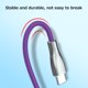 thumbnail image 4 of Cable HXSJ USB a teclado tipo C Cable en espiral Teclado mecánico desmontable Cable en espiral con conector de aviación de metal Nylon rojo Maboto Cable, 4 of 5