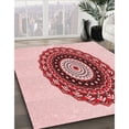 thumbnail image 2 of Ahgly Company Indoor Rectangle Patterned Light Red Pink Area Rugs, 4' x 6', 2 of 6