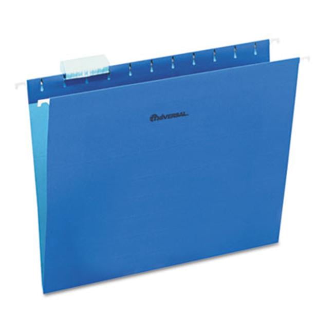 Universal 14116 Hanging File Folders 1/5 Tab 11 Point Stock Letter Blue 25/Box Walmart Canada