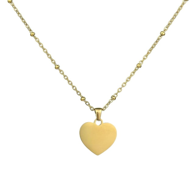 Collar de moda para mujer, joyería versátil transfronteriza, collar de amor, joyería para mujer, accesorios en forma de corazón, titanio