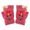 Watermelon Red, variant on Krdevn Kids Convertible Flip Top Gloves Soft Knitted Cartoon Animal Decor Thermal Warm Fingerless Mittens Winter Knit Handwear for Daily Outdoor Learning Activities