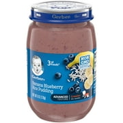 Gerber Purees 3rd Foods Banana, Blueberry & Rice - 6 oz (12-Pack)