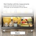 thumbnail image 3 of Pull Out Cabinet Organizer, Heavy Duty Slide Out Shelves, Sliding Drawer Storage with Ball Sliding System, Sturdy Carbon Steel Construction, Easy To Install, Space Saving Organizer, 3 of 7