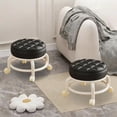 thumbnail image 4 of Taburete de Rueda Giratoria con Ruedas de Plástico, asiento Móvil Bajo para Sala de Estar, Comodidad Del Hogar, 4 of 6