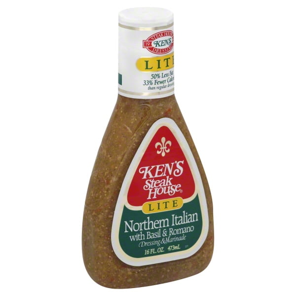 Ken's Steak House Lite Northern Italian With Basil & Romano Dressing