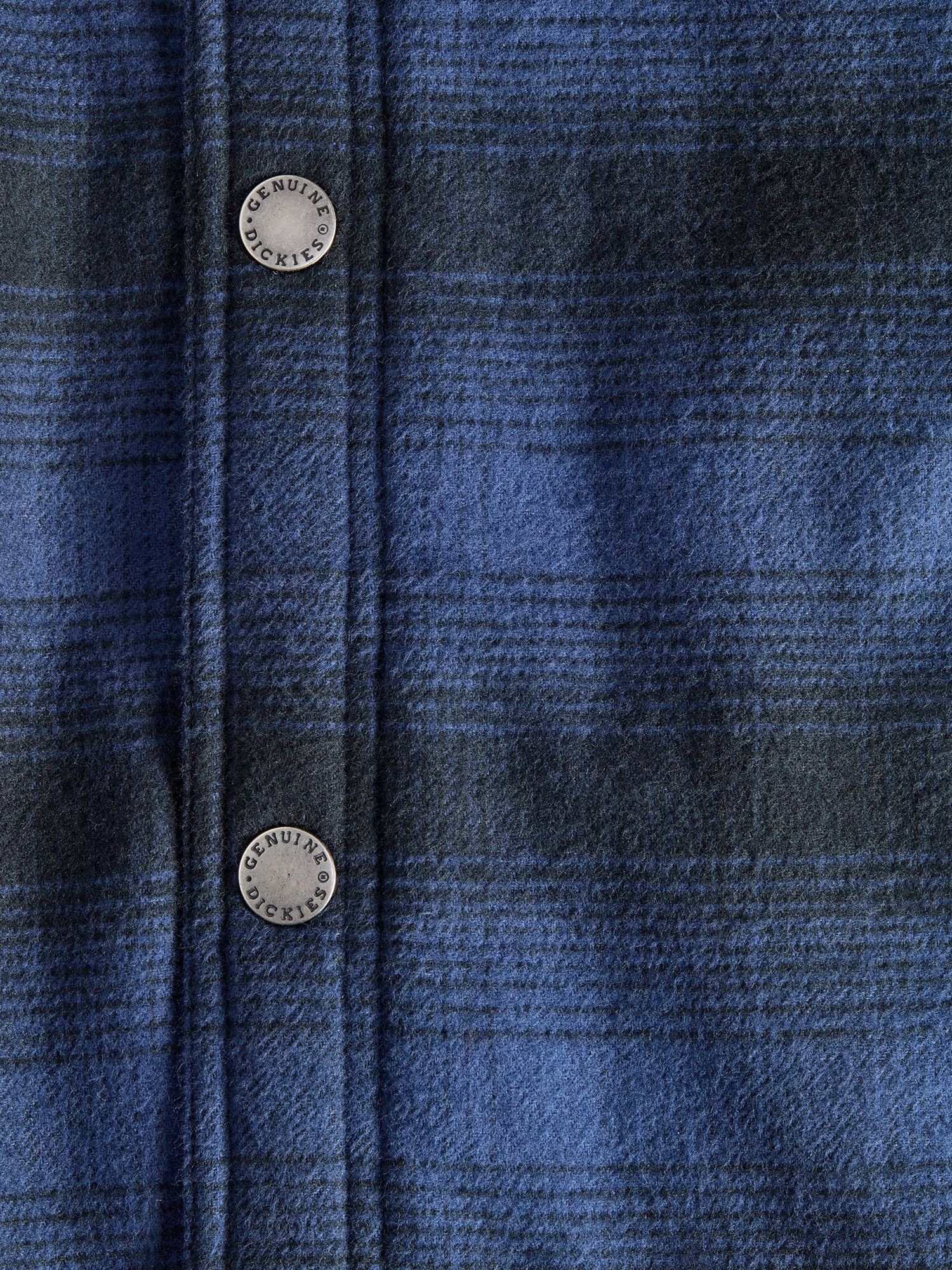 Genuine Dickies Men's HeavyWeight Flannel Shirt Jacket with Berber Sherpa Lining