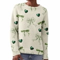 thumbnail image 5 of St Patricks Day Sweater Women Long Sleeve Irish Oversized Saint Patty Pullover Plus Size Sweater, 5 of 7