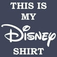 thumbnail image 2 of Boy's Disney This is my Disney Shirt  Graphic Tee Navy Blue Heather X Large, 2 of 3