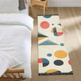 thumbnail image 3 of Yayeee Runner Rug for Bedroom 2'x6' Machine Washable Hallway Non Slip Mat, Red Geometric, 3 of 8