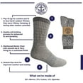 thumbnail image 7 of Yacht & Smith 4 Pairs Merino Wool Socks for Men & Women, Thermal, Warm Sock Hiking Winter, Bulk Pack, 7 of 7