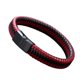 thumbnail image 3 of Men brazalete trenzado bloqueo joya informal joya de una sola capa regal de brazalete elegante pulsera decorativa hermano hermano tipo 3 Inevent AP009090-03, 3 of 7