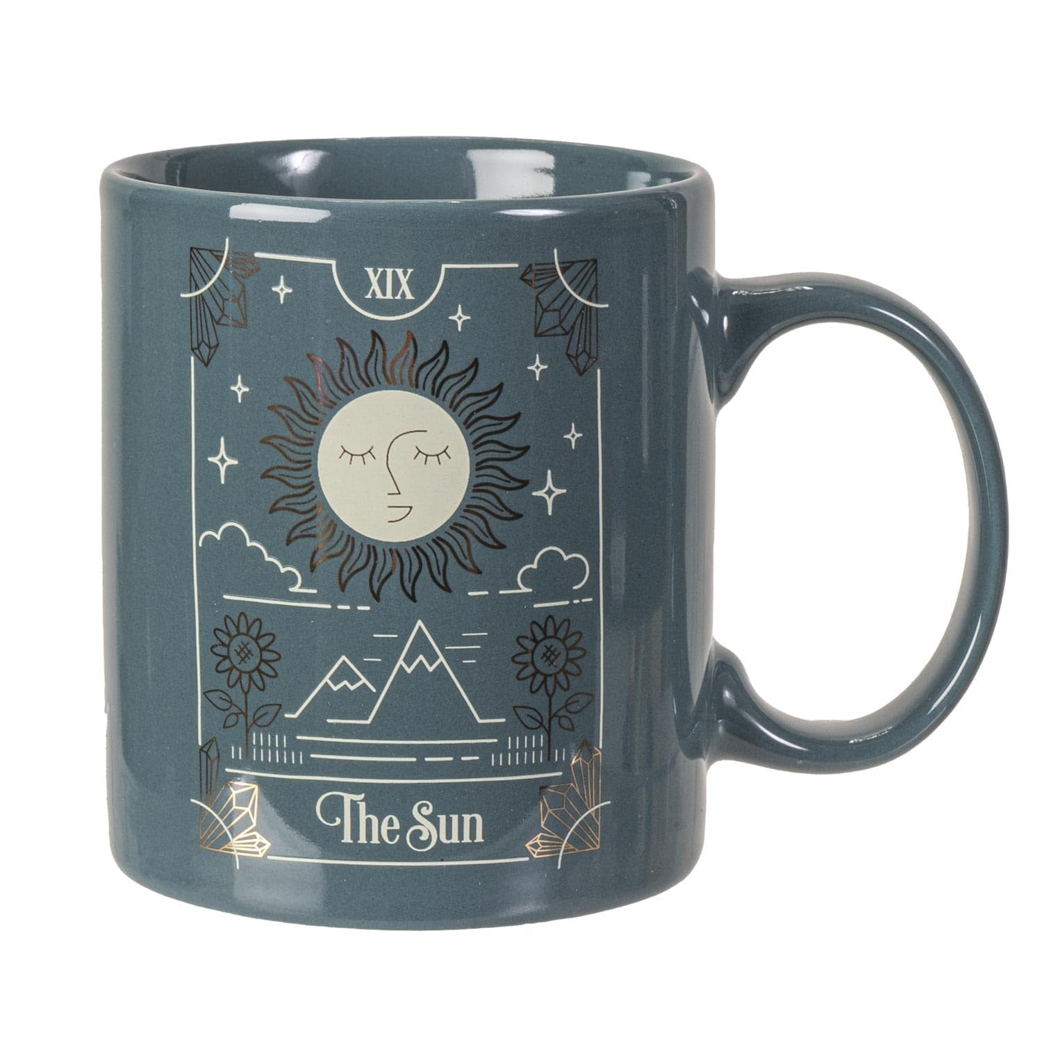 Pacific Giftware The Sun Tarot Card Ceramic Coffee Mug Green Decorative Mystical Wicca Fortune Teller Psychic Design Coffee Cup 11 Fl Oz