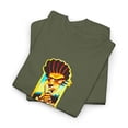 thumbnail image 3 of Blind Slingshot Basketball Skateboard 2000s Vintage Rare Classic T Shirt Print - Military Green / M, 3 of 5
