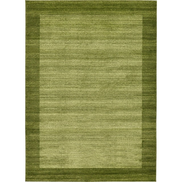 Unique Loom Tapis de Transition Contemporain Del Mar Collection, 8' x 11' 4", Vert Clair/beige