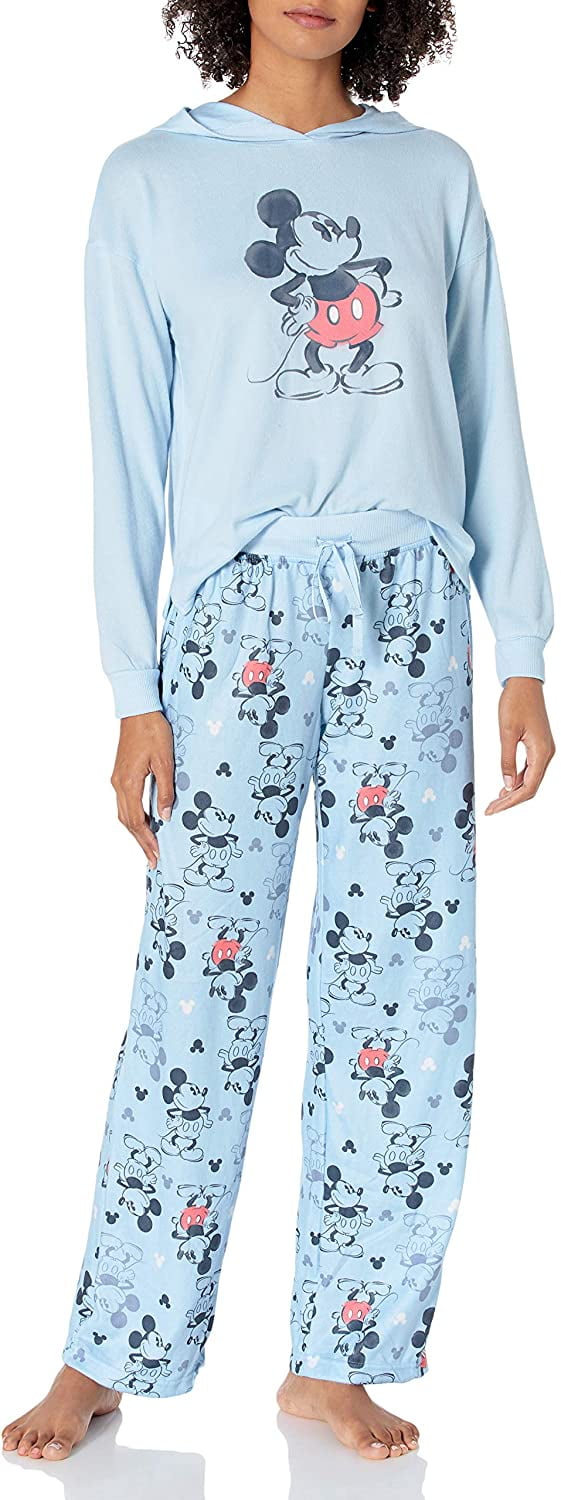 Womens Ladies' Mickey Mouse 2Piece Pajama Set Pajama Set Walmart Canada