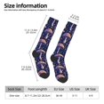 thumbnail image 3 of Bixox Floral Hippie Mushrooms Patterned Men's and Women's Knee Socks High Socks Outdoor Sports Socks, 3 of 5