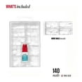 thumbnail image 5 of Kiss Professional Full Cover Short Square Press-On Nails, White, 140 Pieces, 5 of 9
