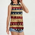 thumbnail image 2 of VerPetridure American Flag Print Tank Tops Women USA Stars Stripes Patriotic T Shirt Summer Loose Vest Tees, 2 of 6