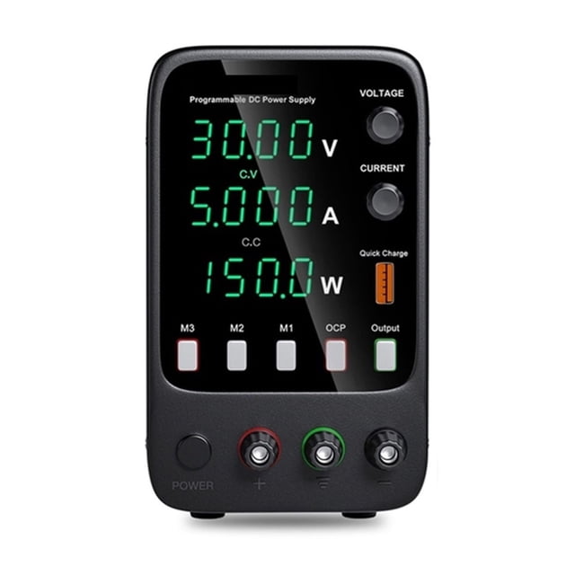 DC Power Supply 30V 10A Lab Programmable Memory Function Adjustable Bench Power Source Voltage Regulator Switch 60V 5A ,Easy to Use