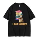 thumbnail image 5 of Camiseta divertida con meme "I Eat Cement Cursed Cat" para hombre y mujer, camisetas de manga corta con humor a la moda, camisetas de algodón de alta calidad para hombre, 5 of 5