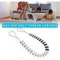 thumbnail image 2 of Nut and Bolt Thread Checker, Thread Pitch Gauge, 26 Male Female Thread Identification Tool, Screw Thread Gauge with 14 Inch and 12 Metric Gauges, 2 of 4