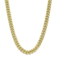 thumbnail image 1 of 10k 11mm Semi-Solid Miami Cuban Chain (Weight: 71.09 Grams, Length: 24 Inches), 1 of 4