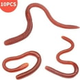 thumbnail image 4 of Realistic Soft Plastic Earthworm Fishing Lures for Freshwater and Saltwater Angling, 10 Pack, 5 Inch Length, 4 of 5