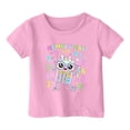 thumbnail image 5 of BOOMNY Toddler Baby Girls Tshirts Short Sleeve T Shirts for Girls Casual Graphic Breathable Loose Fit Cozy Childrens Athletic Tees, 5 of 6