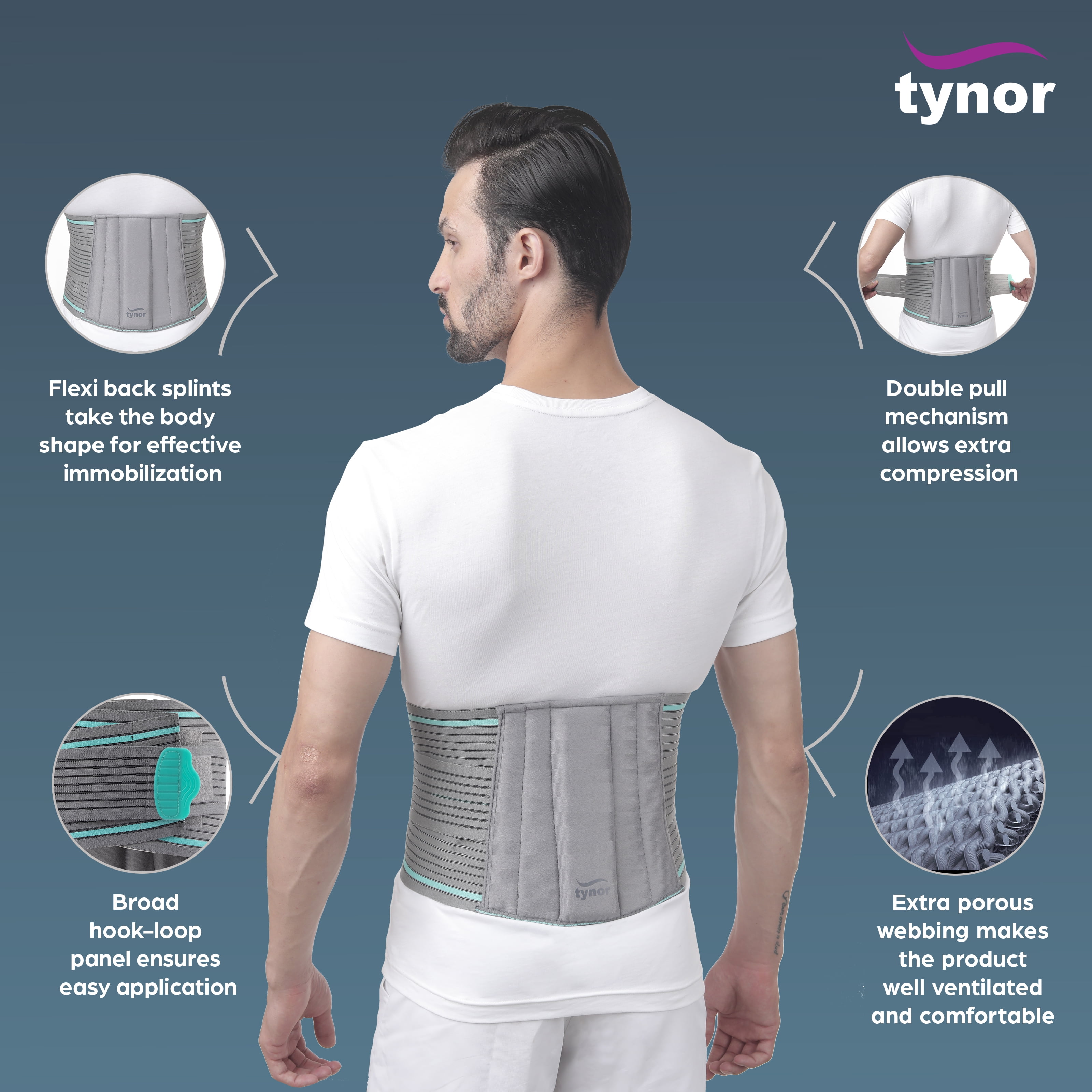 Buy Back Brace by TYNOR Tynor Lumbo Sacral Belt (Back Support for Men