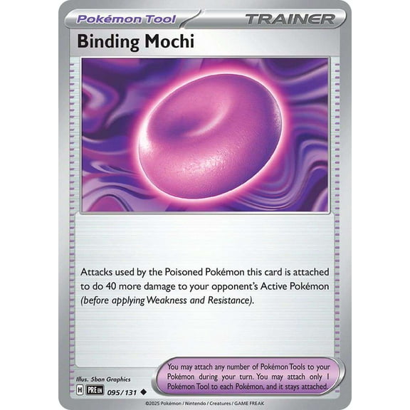 Pokemon Prismatic Evolutions Uncommon Binding Mochi #95
