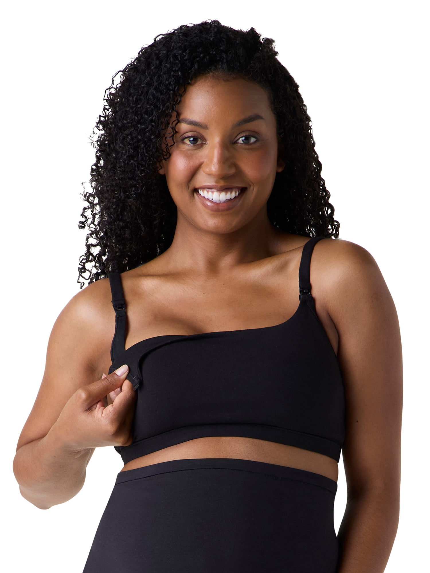 Ingrid & Isabel For Every Belly Women's Maternity & Nursing Cotton Jersey Bralette, SizesS-4XL