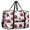 Football Helmet White Pattern, variant on Football Arrow Black Pattern Foldable Travel Duffel Bag, Weekend Overnight Bag with Front Pocket & Trolley Strap, Foldable Design Gifts for Birthday Christmas Thanksgiving,17.7 X 6.3 X 12.6 Inches