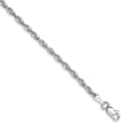 thumbnail image 1 of Leslie's 10K White Gold 2.5mm Diamond-Cut Lightweight Rope Chain (Weight: 2.77 Grams, Length: 8 Inches), 1 of 4