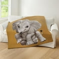 thumbnail image 4 of CafePress - PD Moreno's Elephant - Soft Fleece Throw Blanket, 50"x60" for All Ages, 4 of 4