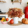 thumbnail image 4 of Zukuco 4PCS Artificial Maple Bushes, Artificial Silk Maple Leaf Shrubs Faux Fall Leaf Stems Autumn Faux Plants with Stem for Indoor Outdoor Home Kitchen Wedding Thanksgiving Fall Decor, 4 of 7