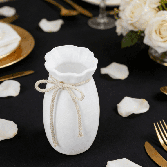 LOLIPPYY Shatterproof White ABS Vase, Stylish Plastic, Perfect for Home