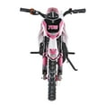 thumbnail image 4 of 49cc 2-Stroke Kids Dirt Bike Gas Power Motocross, Off Road Mini Motorcycle, Children Pocket Motorbike with Front Rear Disc Brakes (Pink), 4 of 8