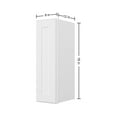 thumbnail image 3 of Easy-DIY 09 in. W x 12 in. D x 30 in. H Plywood Ready to Assemble Wall Kitchen Cabinet in Royal White, 3 of 9