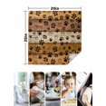 thumbnail image 4 of Yellow Brown Cloth Napkins Set of 4 Reusable Dinner Napkins, Farmhouse Dog Paw Vintage Cocktail Napkin Washable Table Napkins for Wedding/Holiday Party/Baby Shower 20"x20", 4 of 7